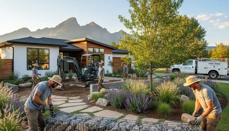 Landscape crew providing professional landscaping services in Denver, CO