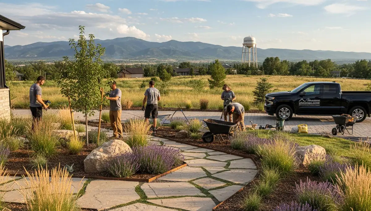 Denver, CO landscaping team providing professional yard design and maintenance services
