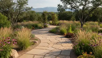 Stone paver pathway installation in Denver, CO showcasing expert landscaping design and craftsmanship
